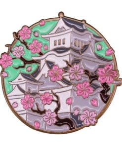 Japanese Pagoda 'Sakura' Enamel Pin