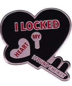 Locked Heart Enamel Pin