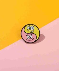 Alternative view of Spongebob Squarepants 'Yin Yang' Enamel Pin