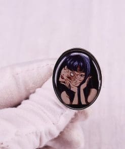 Alternative view of Junji Ito Book 'Tomie Kawakami' Enamel Pin