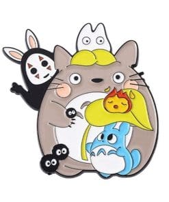 Alternative view of Classic Ghibli Characters Chibi Enamel Pin