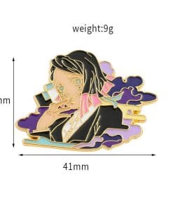 Alternative view of Demon Slayer 'Susamaru' Enamel Pin