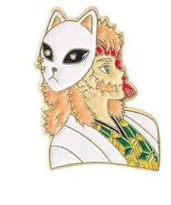 Alternative view of Demon Slayer 'Mitsuri Kanroji Side' Enamel Pin