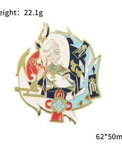 Alternative view of Genshin Impact 'Shenhe | Cryo' Enamel Pin