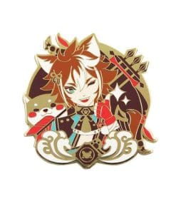 Genshin Impact 'Gorou | Geo' Enamel Pin