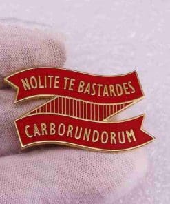 Alternative view of The Handmaid's Tale 'Nolite te bastardes carborundorum | Phrase' Enamel Pin