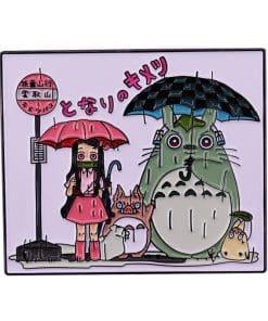 Demon Slayer 'Nezuko and Totoro' Enamel Pin