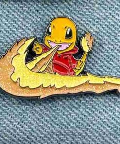 Alternative view of Pokemon 'Charmander Check' Enamel Pin