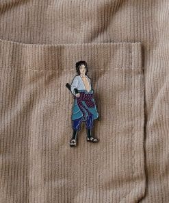Alternative view of Naruto Sasuke Uchiha 'Inner Wheel' Enamel Pin