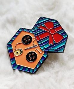 Alternative view of Coraline Doll 'Sewing Box' Enamel Pin