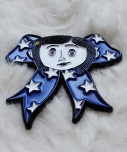 Alternative view of Coraline Doll Enamel Pin