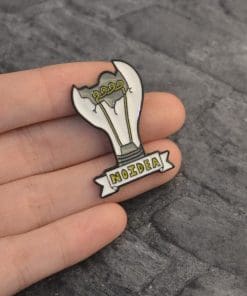 Alternative view of Broken Bulb 'No Idea' Enamel Pin