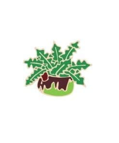Holly Berries 'Leafy Pot' Enamel Pin