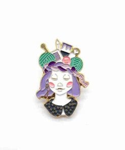 Crafty Girl Enamel Pin