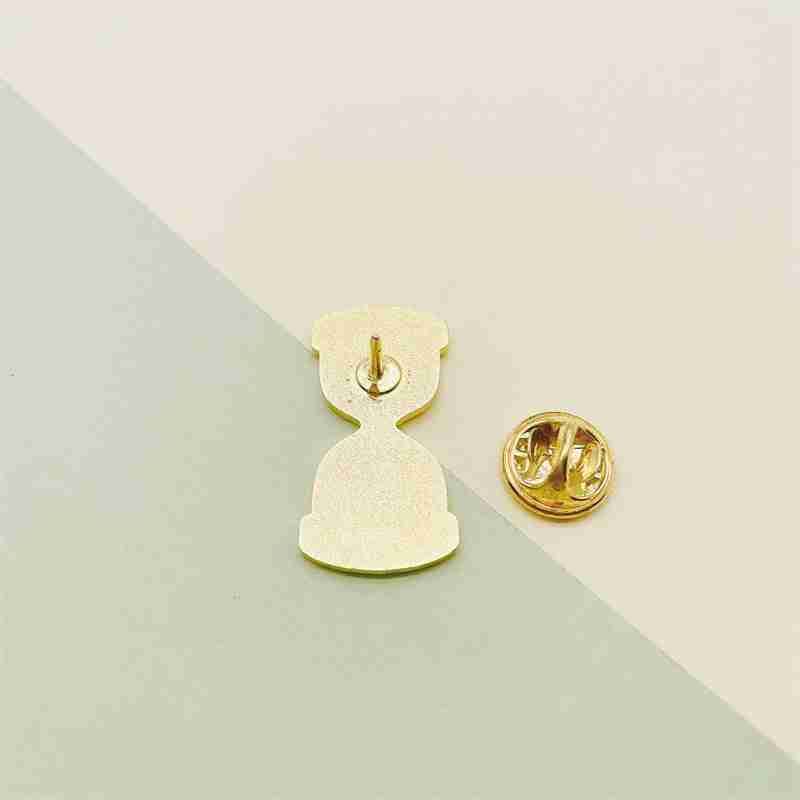 Hourglass 'Flowers | Pink Petals' Enamel Pin - Image 5