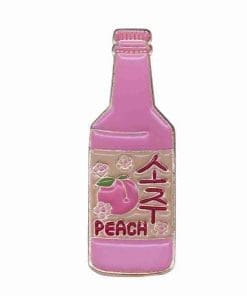 Soju 'Peach Flavor' Enamel Pin