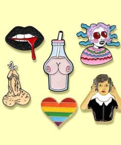 Rainbow Pride Heart Enamel Pin - Image 3
