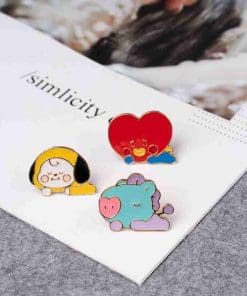 Alternative view of BTS 'Mang' Enamel pin