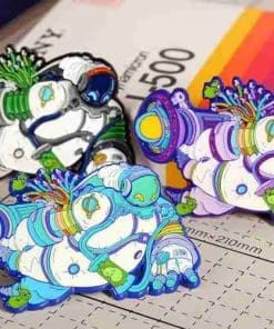 Alternative view of League of Legends 'Bard Astronaut | Set of 3' Enamel Pin