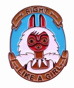Princess Mononoke 'Fight Like a Girl' Enamel Pin