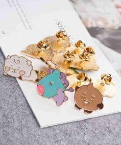 Alternative view of BTS 'Shooky' Enamel pin