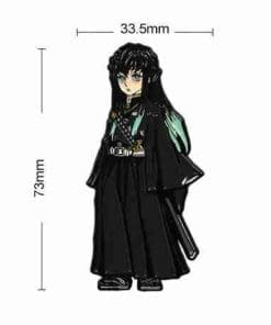 Alternative view of Demon Slayer 'Muichiro Tokito' Enamel Pin