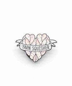 Weave Heart 'Yarn Squisher' Enamel Pin