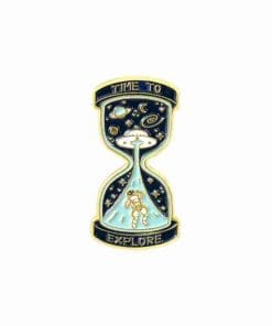 Hourglass 'Astronaut | Time to Explore' Enamel Pin