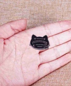 Alternative view of Ouija Board 'Spooky Cat' Enamel Pin