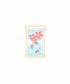 Hourglass 'Flowers | Pink Petals' Enamel Pin
