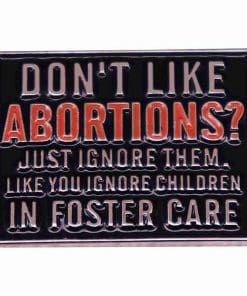 Awareness 'Abortion | Foster Care' Enamel Pin