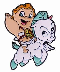 Hercules and Pegasus Chibi Enamel Pin