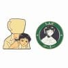 Neon Genesis Evangelion 'Shinji Ikari | Coffee Lover Set of 2' Enamel Pin
