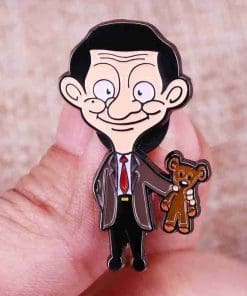Mr. Bean and Teddy Enamel Pin
