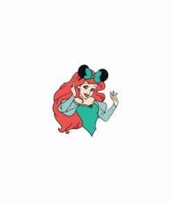 Acrylic Pin Little Mermaid 'Ariel x Minnie Bow'