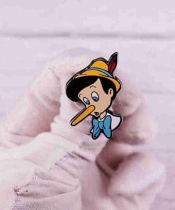 Alternative view of Pinocchio 'Long Nose' Enamel Pin