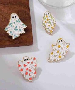 Alternative view of Flying Ghost 'Yellow Bell' Enamel Pin