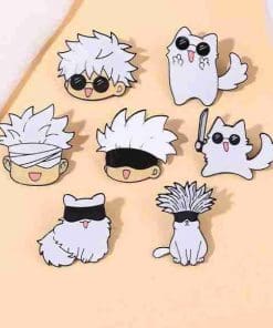 Alternative view of Jujutsu Kaisen 'Gojo x Cat Dagger' Enamel Pin