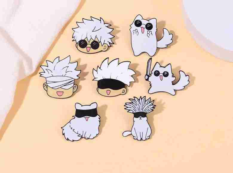 Jujutsu Kaisen 'Gojo x Cat | Peace' Enamel Pin - Image 2