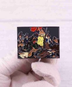 Alternative view of Famous Art 'Freedom Guides The People' Enamel Pin