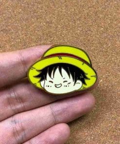 One Piece 'Luffy | Funny Chibi Face' Enamel Pin