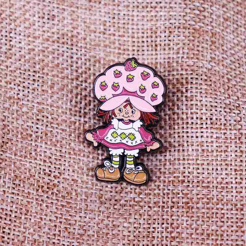 Strawberry Shortcake 'Pink Girl' Enamel Pin - Image 3