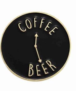 Wall Clock 'Coffee x Beer Time' Enamel Pin