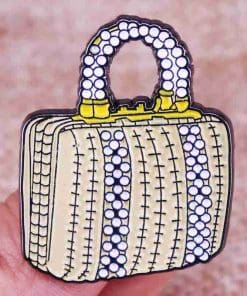 Beaded Purse Enamel Pin