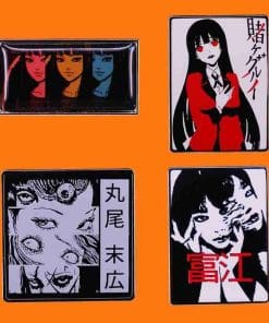 Alternative view of Junji Ito Book 'The Liminal Zone' Enamel Pin