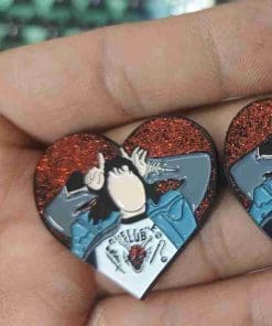 Alternative view of Stranger Things 'Eddie Heart | Hellfire Club' Enamel Pin