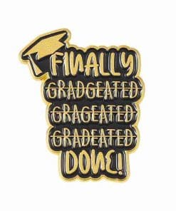 Graduation Hat 'Finally Done' Enamel Pin