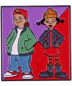 Recess: All Growed Down 'TJ and Spinelli' Enamel Pin