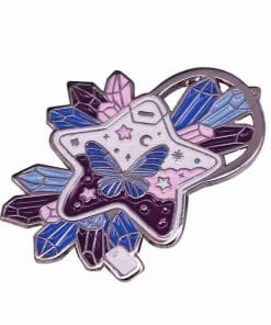 Butterfly 'Crystal Star' Enamel Pin