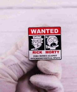 Alternative view of Rick and Morty 'Wanted' Enamel Pin